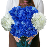 6 Pcs 20" Silk Hydrangeas Flower, Hydrangea Artificial Flowers, Long Stems La... Hydrangea