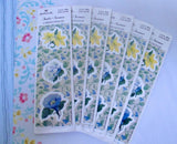 Lot/6 Vtg Hallmark Sticker Seals Floral Morning Glory Hydrangea Daffodils Garden Hydrangea