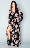 Show Me Your Mumu Chiffon Boho Floral Hello Hydrangea Jocelyn Maxi Dress (S) NWT Hydrangea