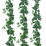 3Pcs Artificial Greenery Ivy Vines Kit, 6FT Odorless Silk Ivy Garland, Green ... Green Plant
