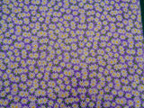 PACKED DAISY ON LITE PURPLE- 36"L X 44"W - 1 YARD - 100% COTTON - VERY CUTE!!! Flowering Plants