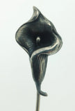 Antique Sterling Art Nouveau Calla Lily Stick Pin Lily