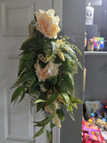 Autumn Yellow Fall Wall Swag Wreath- Door Decor Sunflower