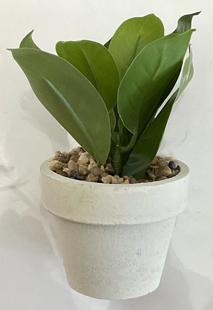 Home Decoration Mini Artificial Succulent Small Potted Plants - Set Of 8 Green Plant
