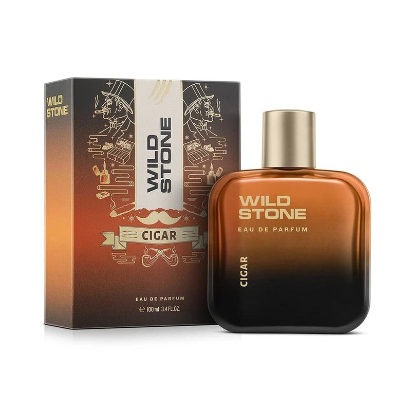 Wild Stone Cigar Eau De Parfum for Men, 100ml|Spicy and Woody Long Lasting EDP