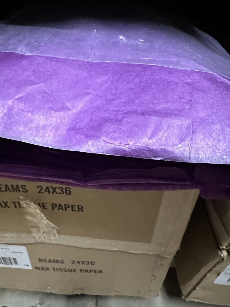 Waxed Tissue Paper Floral Florist 24x36 Bouquet Wrapping 400 Sheets Purple USA Bouquet
