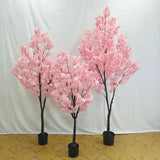 Simulation plant pot decoration bionic green plant fake green pink cherry tree Green Plant