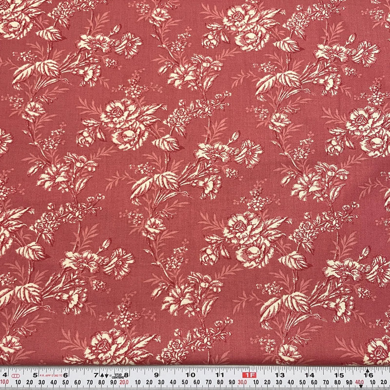 Sweet Home by Thimbleberries 2013 RJR Fabrics Marsala Cotton by the HALF YARD Flowering Plants
