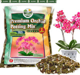 Orchid Potting Mix with Forest Moss, Pine Bark, Perlite & Pumice, 2QT Orchids