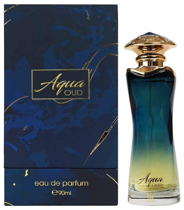 "Aqua Oud by Ahmed Al Maghribi Unisex EDP Spray - 90 ml Fragrance for All" EDP