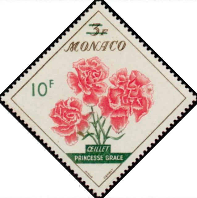 Monaco Stamp Yvert 515 " Carnation Flower Grace 10F On 3F " New X Very Good Carnation