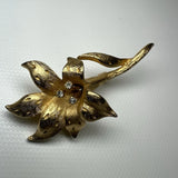 Vintage Erwin Pearl Gold Tone Lily Flower Pin Brooch Lily