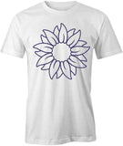 SUNFLOWER TShirt Tee Short-Sleeved Cotton FLOWER FLORAL CLOTHING S1WSA368 Sunflower