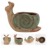 funny flower pot Gardening Planter Air Plant Vase Holder Snails New Garden Plants