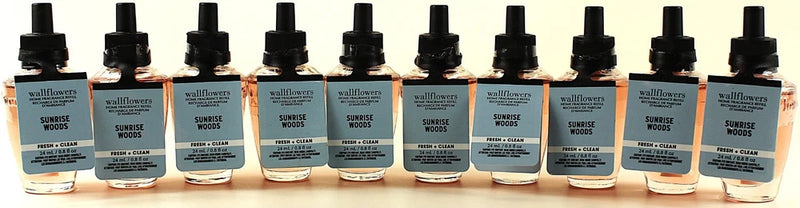 QTY 10 - Bath & Body Works SUNRISE WOODS Wallflowers Home Fragrance Oil Refills Bouquet
