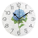 Tarity Blue Hydrangea Flowers Wall Black25x25cm, Hydrangea