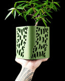 Modern Decorative Plant in Pot Green Leaves Indoor Desk Decor Green Plant