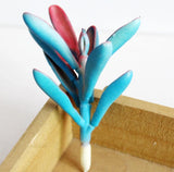 Artificial Succulent Faux Cactus Plastic Blue Plant Home Garden Decoration NEW Green Plant