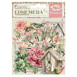 Stamperia House Of Roses Ephemera Adhesive ,Embellishments Die Cuts Floral Roses