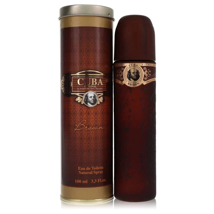 CUBA Brown by Fragluxe Eau De Toilette Spray 3.4 oz for Men EDT