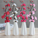 5-Pack 28cm Pink Artificial Plum Blossom Stems Roses
