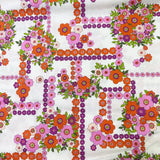 1 FQ Fat Quarter Ghastlie Bouquet White Alexander Henry Cotton Fabric 18" x 21" Bouquet