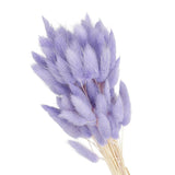 15.7in Bunny Tails Dried Flowers, 120pcs Pampas Grass Decor Rabbit Tail, Purple Dried Flower