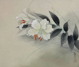 HANGING SCROLL JAPANESE PAINTING JAPAN FLOWER Lily Old Art 475r Lily