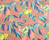 Nouveau Fruit in Persimmon BTY Robert Allen 100% Cotton Slub Duck 54" Wide Trees Flowering Plants