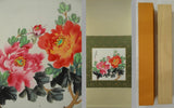 IK219 Peony Plant Flower Hanging Scroll Japanese Art painting Nihonga Picture Peony
