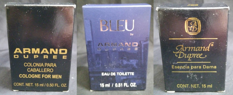 Armand Dupree Mini Fragrances 15 ml or SAMPLER PACK & SAVE EDT