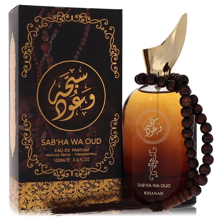 Sabha Wa Oud by Rihanah Eau De Parfum Spray (Unisex) 3.4 oz For Men Brand New EDP