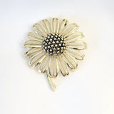 Sarah Coventry Daisy Mae Pale Goldtone Large 2 3/4" Sunflower Brooch/Pin Sunflower