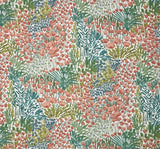 BALLARD DESIGNS BETTY FLORAL MULTI GREEN WATERCOLOR MULTIUSE FABRIC BY YARD 54"W Flowering Plants