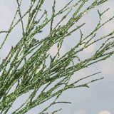 Set of 2 Lime Green Glittered Artificial Twig 29" Floral Sprays Green Plant