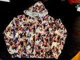 Brave Soul  Ladies Wind Breaker | Rain Jacket Size L or 14 Hydrangea Pattern Hydrangea