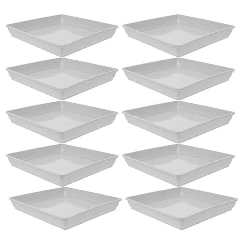 10 Pcs Plastic Flower Pot Garden Balcony Planter Saucer Holder Water Catcher Garden Plants
