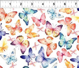 In The Beginning Butterfly Fantasy by Jason Yenter 4BF1  Butterfly Toss  Cotton Flowering Plants