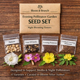 Evening Pollinator Garden Seed Set Ð Night Blooming Flowers Garden Plants