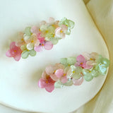 Dried Hydrangea Hair Barrette - Real Dried Flower Bridal Hair clip Hydrangea