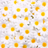 200PCS Fabric Daisy Flower Heads - 1.5 Inch White Artificial Daisies Spring F... Sunflower