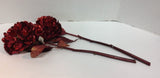 2 Allstate Holiday Shimmer Peony Holiday Christmas Tree Floral Pick Stems 20" Peony