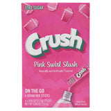 6x Crush Pink Swirl Slush Drink Mixes New Refreshing Beverage Lot 6ct Roses