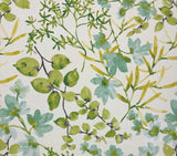 BRAEMORE GAZEBO CITRUS GREEN FRUIT FLORAL LINEN MULTIUSE FABRIC BY THE YARD 54"W Flowering Plants