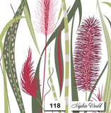 (118) TWO Individual Paper LUNCHEON Decoupage Napkins - PAMPAS GRASS PLANTS Pampas Grass