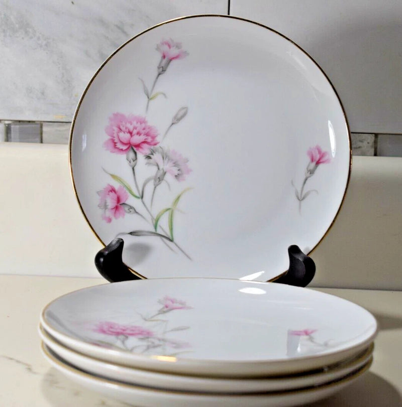 Royal Court China Pink Carnation 6 1/8in. Bread/Butter Plate - (Set of 4) Carnation
