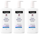 Neutrogena DEEP MOISTURE Hypoallergenic Body Lotion 13.5 fl oz NEW-(3 PACK) New Bouquet
