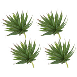 4Pcs Artificial Succulent Plants Fake Sword Plant 7.5", Green Green Plant