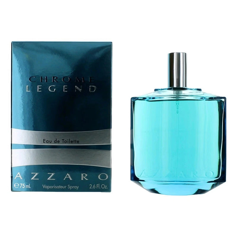 Chrome Legend by Azzaro, 2.6 oz Eau De Toilette Spray for Men EDT