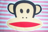 PAUL FRANK Pink MONKEY Racerback Tank Top Large NEW Roses
